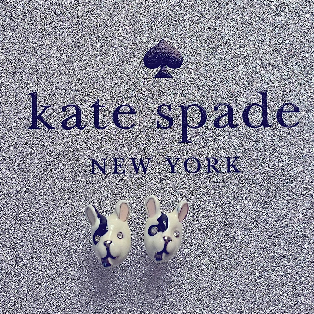 Kate Spade ♠️ Enamel Dog Earrings 🐩